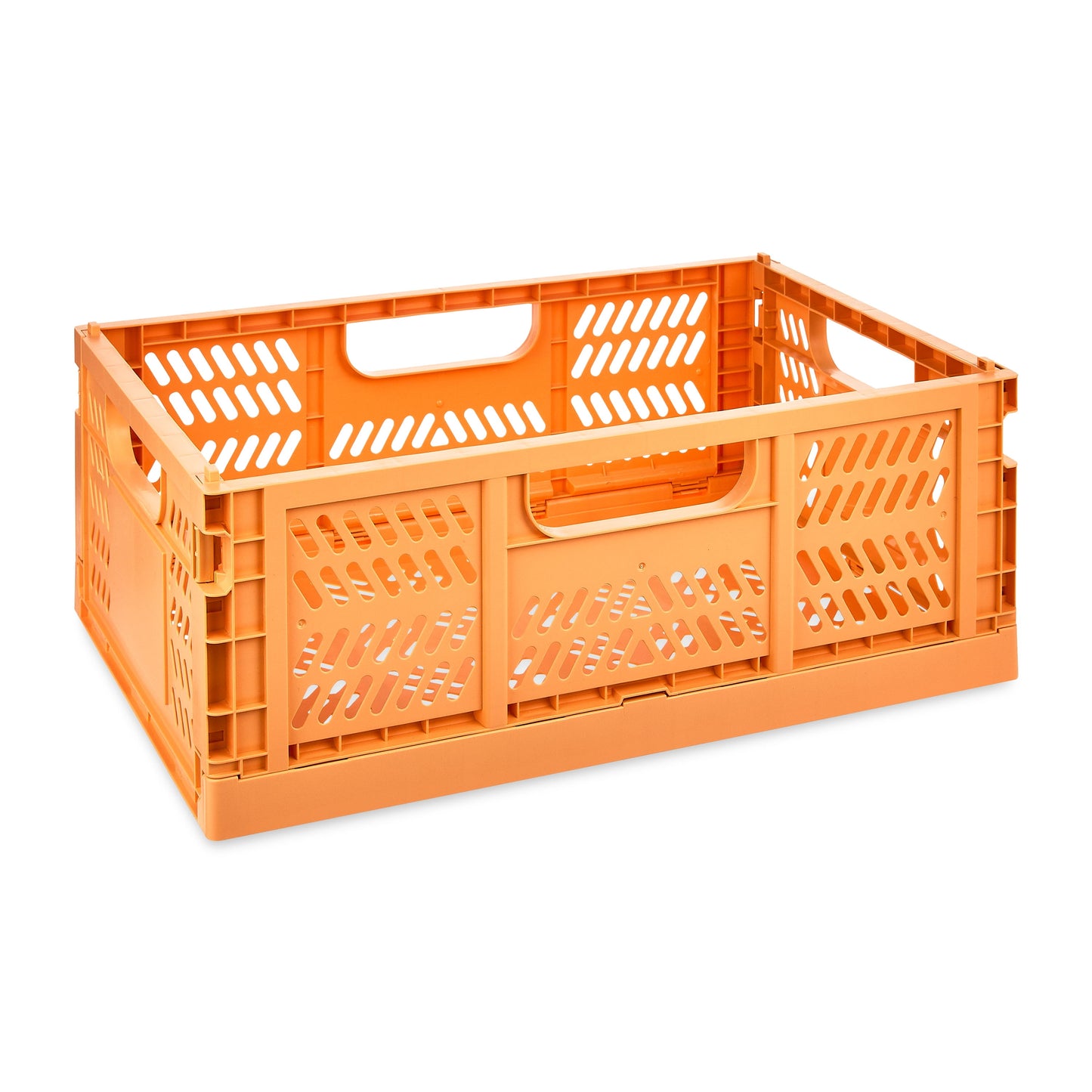 Medium Collapsible Crate, 16.92" X 11.41" X 6.22", Peach