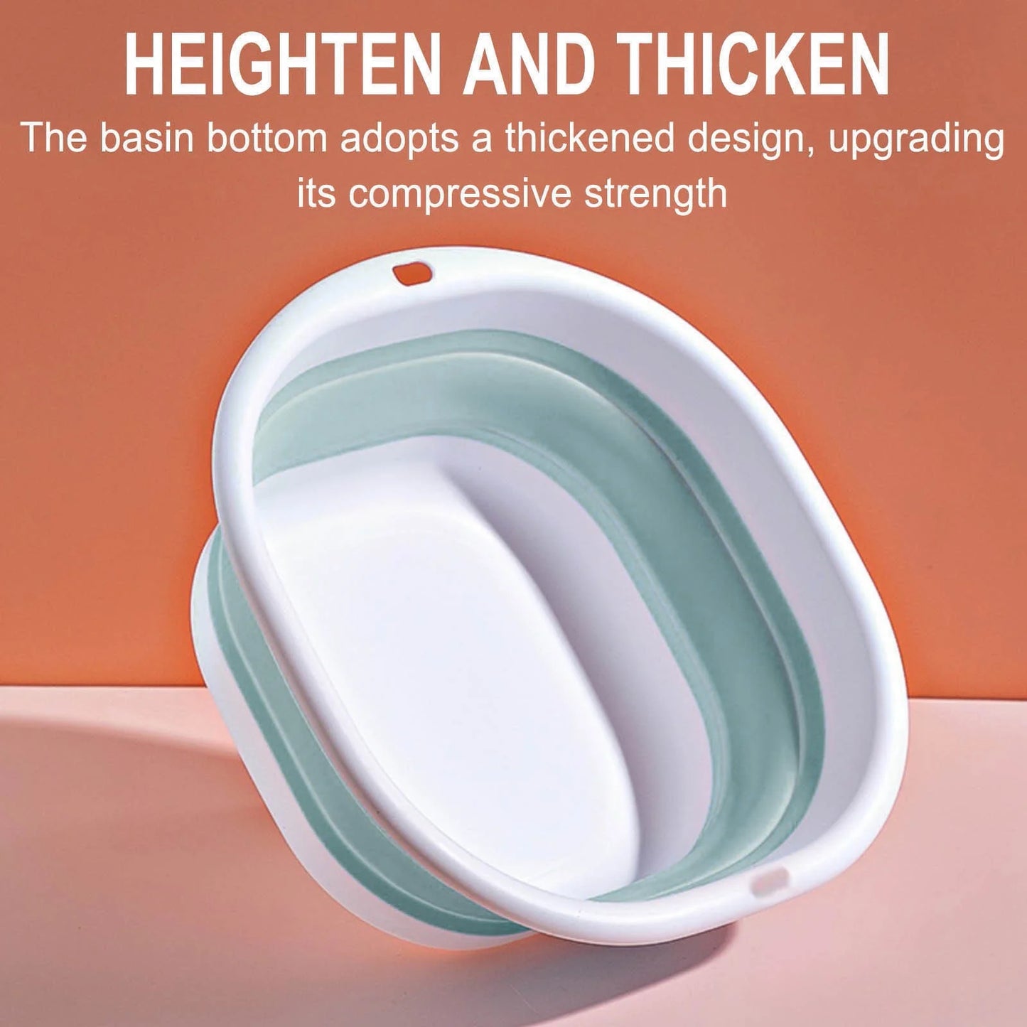 Outdoor Collapsible Bucket, Portable Collapsible Wash Basin, Dish Pans for Washing Dishes in Sink, Collapsible Bowl for Kitchen Camping Sink Travel Picnic 10.2In
