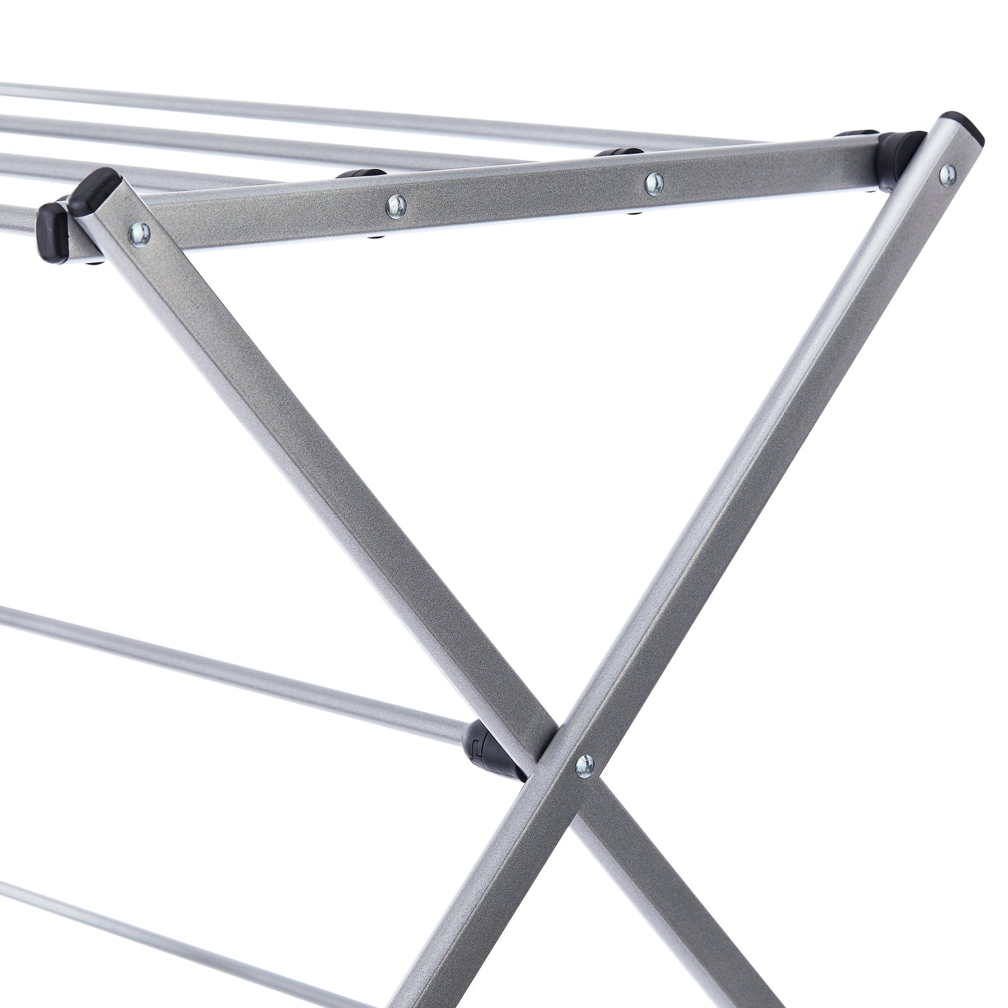 Functional and Energy Saving Oversized Collapsible Steel Closets Clothes Drying Rack, Silver