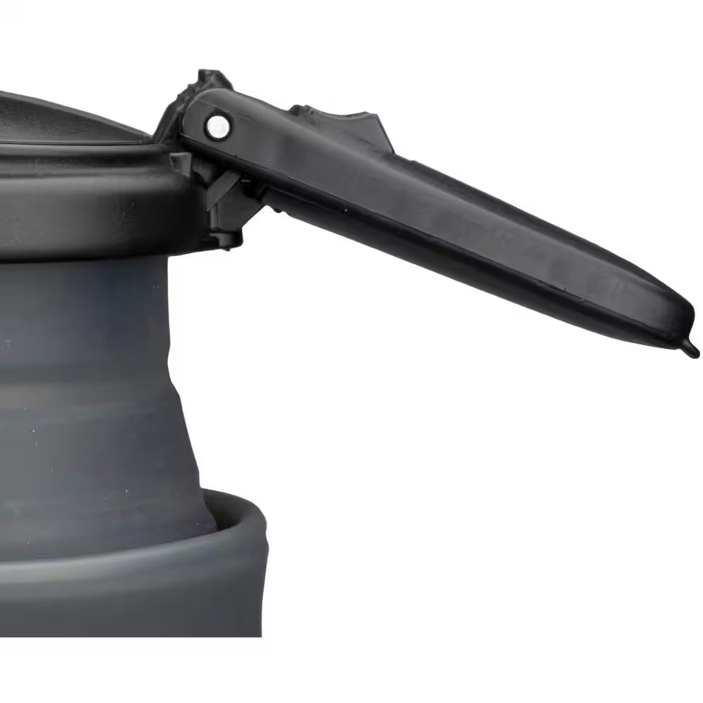 3.4-Cup Black Dual-Voltage Collapsible Travel Kettle
