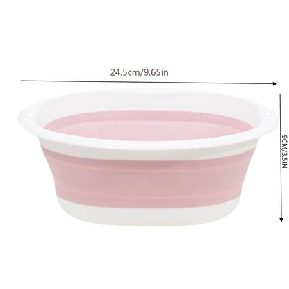 Outdoor Collapsible Bucket, Portable Collapsible Wash Basin, Dish Pans for Washing Dishes in Sink, Collapsible Bowl for Kitchen Camping Sink Travel Picnic 10.2In