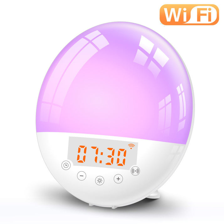 Wifi Voice Control Intelligent Alarm Clock, Sunrise Natural Wake-Up Light