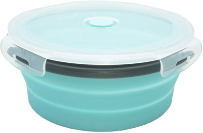 42Oz Collapsible Camping Bowl Portable Silicone Bowl with Lid for Travel Camping Hiking Kitchen Compatible with Freezer and Microwave 1200ML