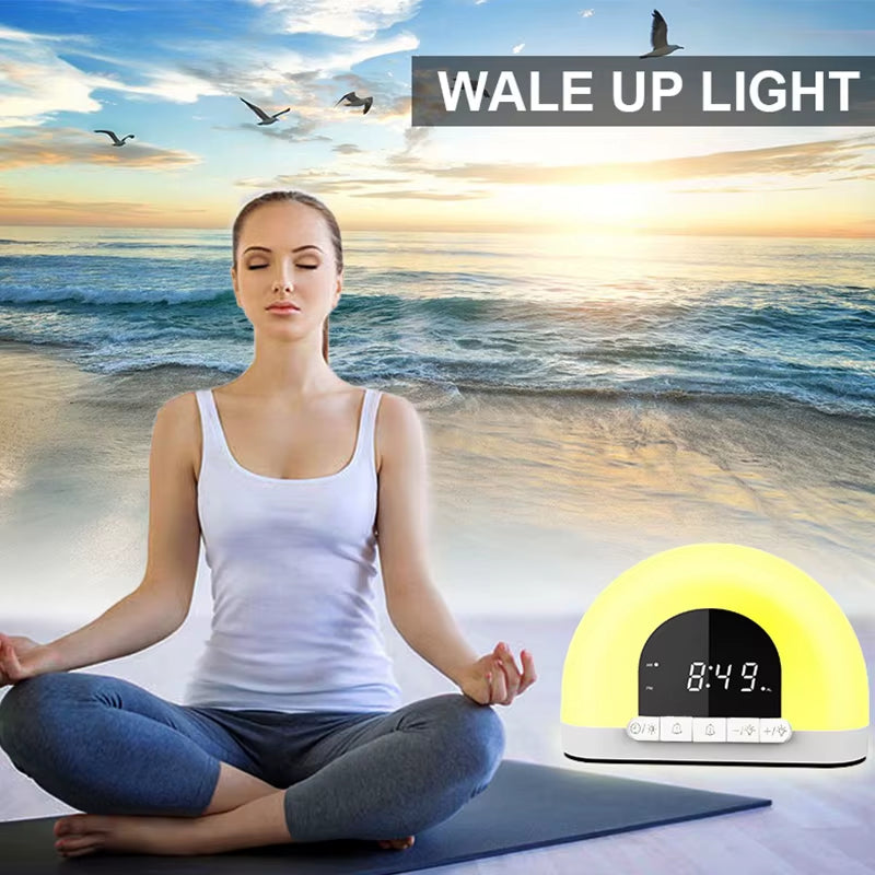 Wake up Light Alarm Clock with Intelligent Night Light, Sunrise/Sunset Smart Life
