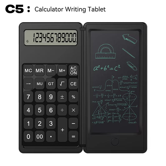 Solar Powered Scientific Calculator & 6 Inch Writing Tablet 