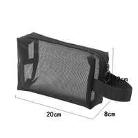 Black Layer Travel Cosmetic Bag Large Capacity Mesh Makeup Bag Makeup Storage Pouch Travel Toiletries Cosmetic Storage Bags